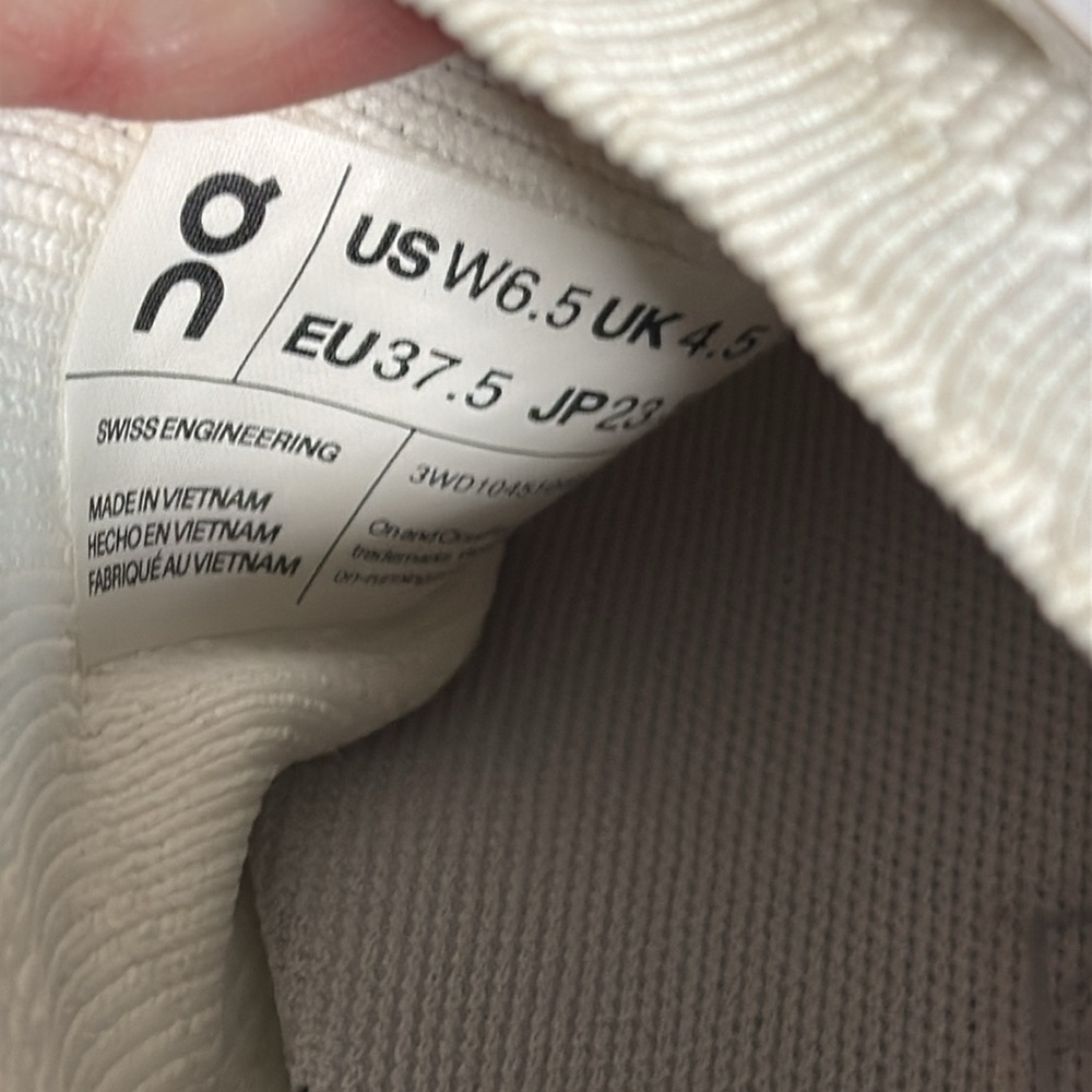 On Cloudswift 3 Womens 6.5 Shoes White Gray Sneaker Running Athletic Swiss - Picture 6 of 7